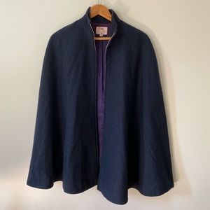 Navy cape coat